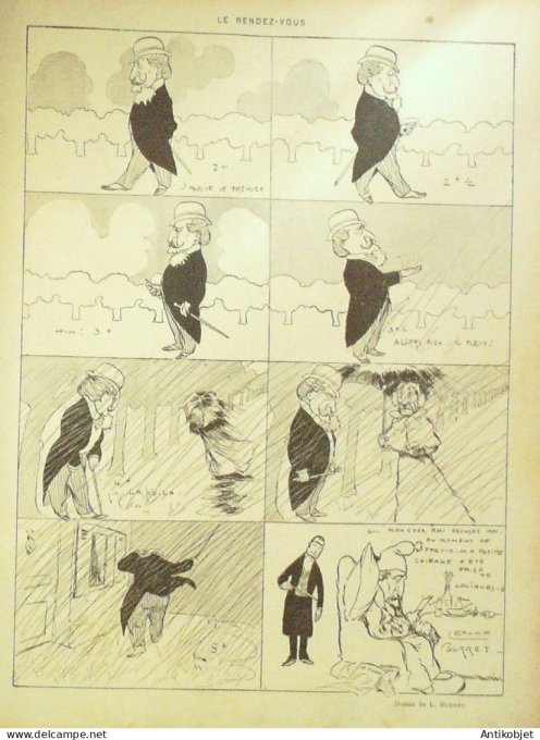 Le Rire 1897-11-27 # 160 Journal humoristique Ed.Originale Le poete & sa femme