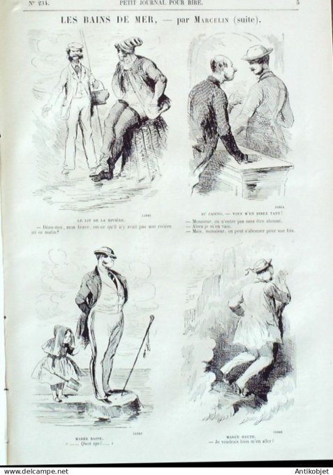 Petit journal pour Rire 1859 # 234 Fete du 15 Aout Grevin