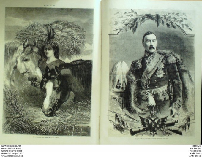 Le Monde illustré 1861 n°218 Rodez Malte Gortschakoff Egypte Bir Abou Ballah