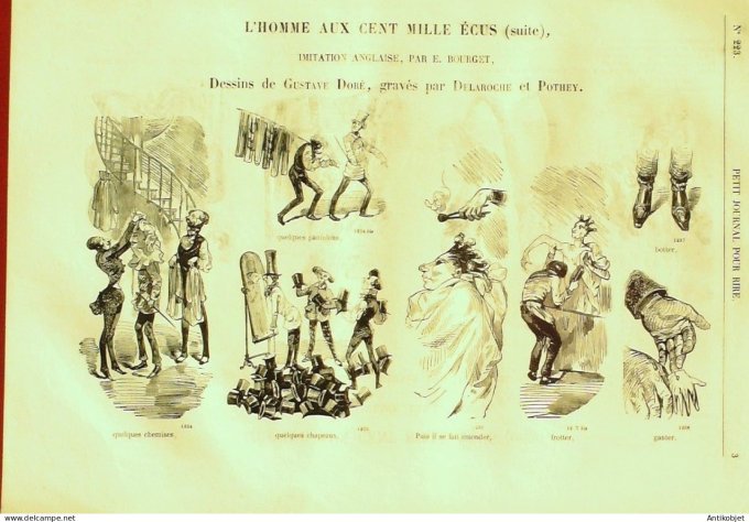 Petit journal pour Rire 1859 # 223 Au jardin des plantes grevin