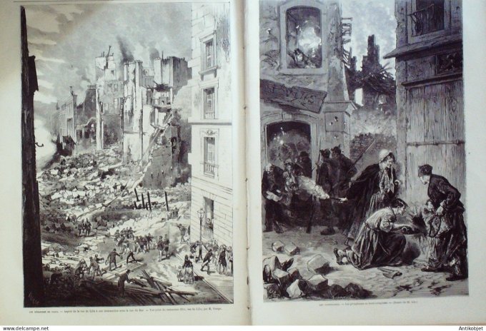 Le Monde illustré 1871 n°738 Paris incendiaires pétroleuses Versailles (78)