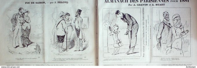 Le Journal Amusant 1880 # 1262 Visite a l'exposition des Champs-Elysees par Randon