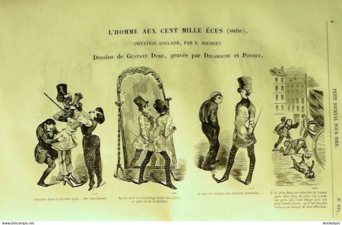 Petit journal pour Rire 1859 # 223 Au jardin des plantes grevin