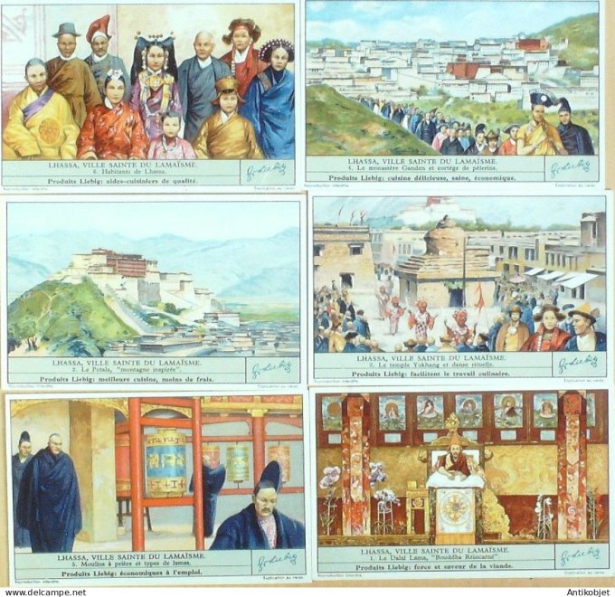 Chromo Liebig Sang 1320 Lhassa ville sainte du Lamaisme (1935)
