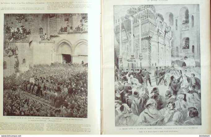 Le Monde illustré 1899 n°2192 Jérusalem Pâques