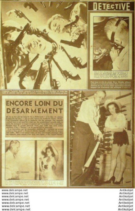 Détective 1954 # 398 Dragey Asnières Marseille Al Capone Antibes
