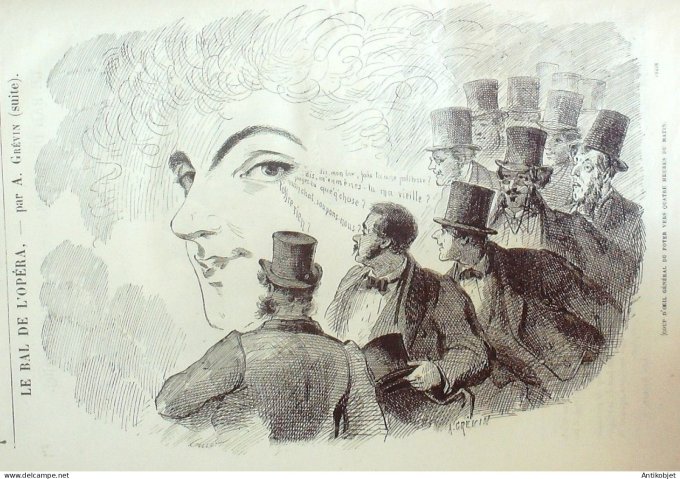 Petit journal pour Rire 1867 # 618 Le bal de l'Opera Grevin