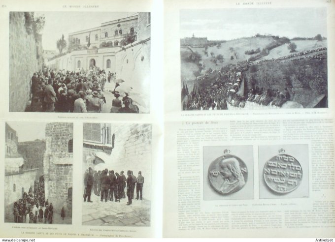 Le Monde illustré 1899 n°2192 Jérusalem Pâques