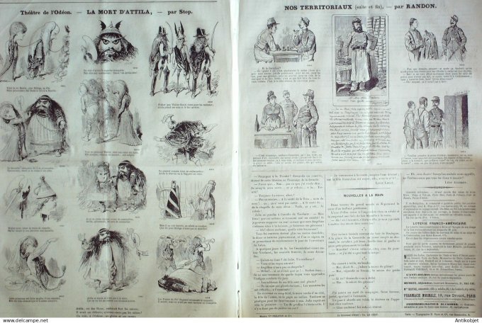 Le Journal Amusant 1880 # 1233 Theatre Robert Macaire par Stop