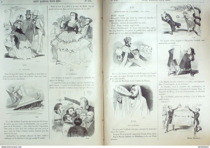 Petit journal pour Rire 1867 # 618 Le bal de l'Opera Grevin