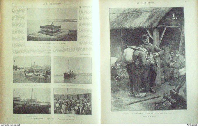 Le Monde illustré 1898 n°2156 Chateaubriand (44) Cuba Santiago Baiquiri Bayeux (14)