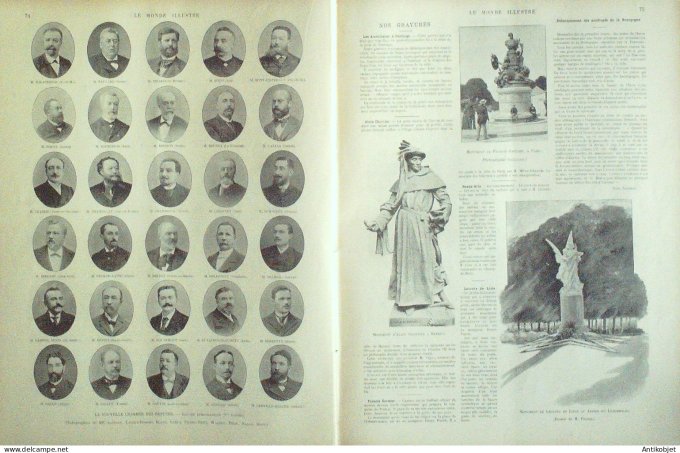 Le Monde illustré 1898 n°2156 Chateaubriand (44) Cuba Santiago Baiquiri Bayeux (14)