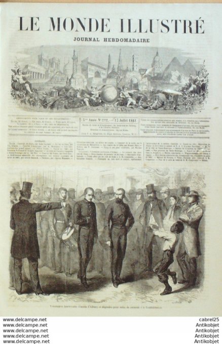 Le Monde illustré 1861 n°222 Siam Roi Ses Femmes Trone Ambassade St Domingue