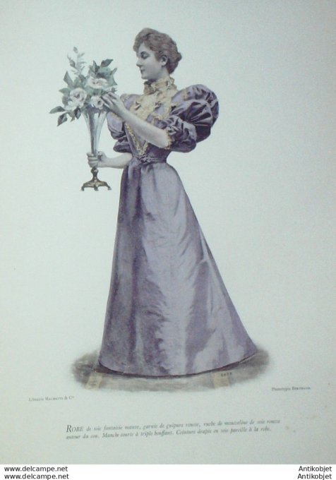 La Mode pratique 1894 # 50 Robe de soie