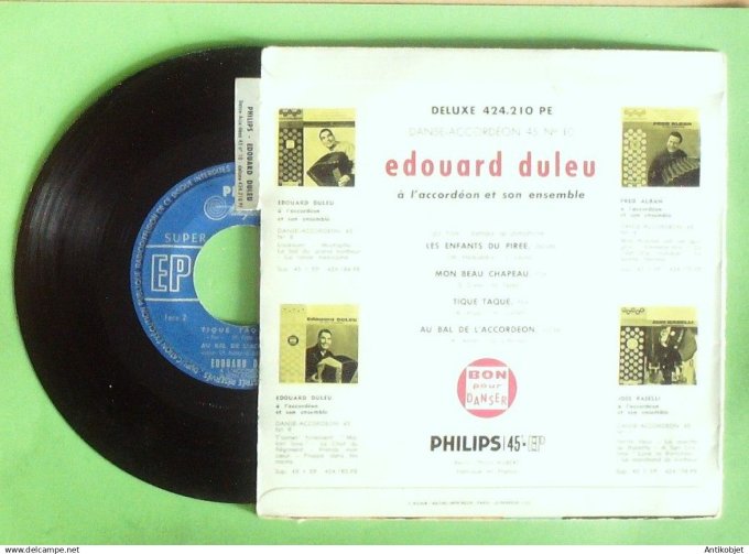 Duleu Edouard 45T EP Les enfants du Pirée (languette) 1955