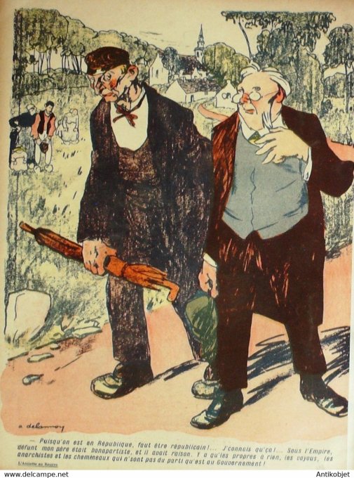 L'Assiette au beurre 1908 # 371 Les Conseillers Municipaux Delannoy
