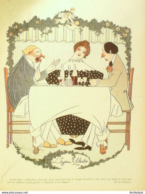 Le Rire 1908-03-28 # 269 Journal humoristique Ed.Originale Vierge sixtine de Raphael