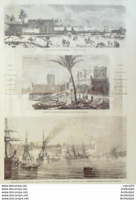 Le Monde illustré 1861 n°222 Siam Roi Ses Femmes Trone Ambassade St Domingue