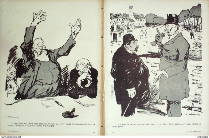 L'Assiette au beurre 1908 # 371 Les Conseillers Municipaux Delannoy