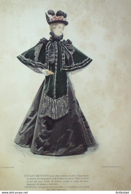 La Mode pratique 1896 # 03 Collet en velours