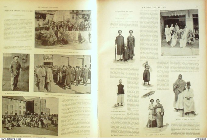 Le Monde illustré 1900 n°2272 Bruxelles Prince Albert tribune royale Carnac St-Cornély (56)