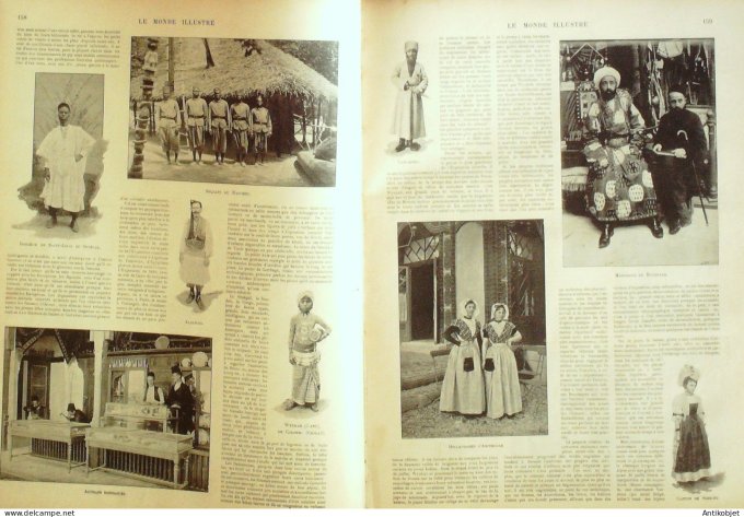 Le Monde illustré 1900 n°2272 Bruxelles Prince Albert tribune royale Carnac St-Cornély (56)