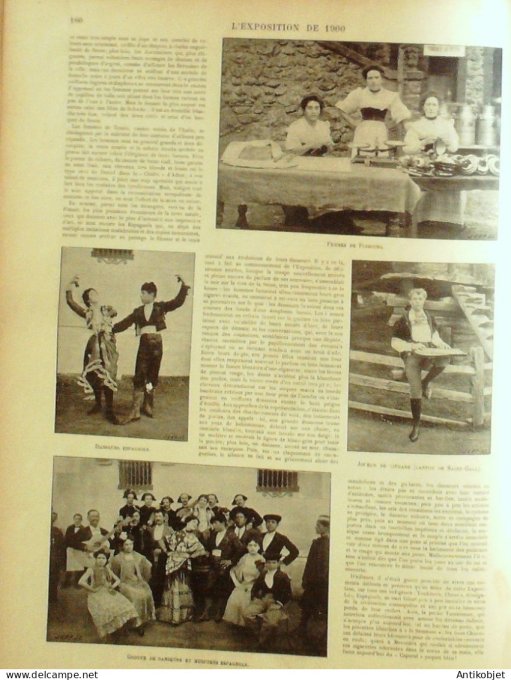 Le Monde illustré 1900 n°2272 Bruxelles Prince Albert tribune royale Carnac St-Cornély (56)