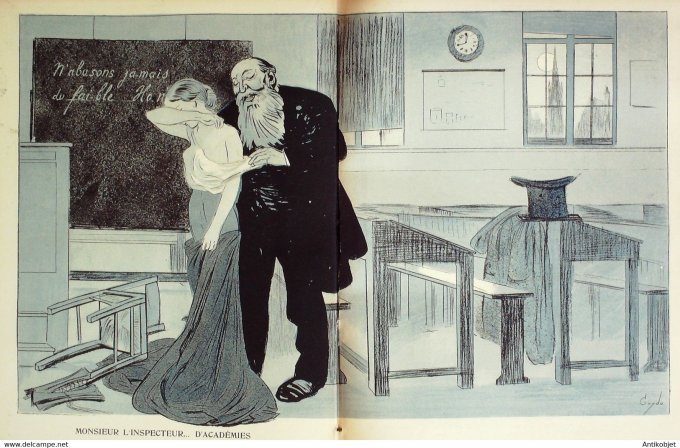 L'Assiette au beurre 1906 # 276 Les petits brevets supérieurs Guydo