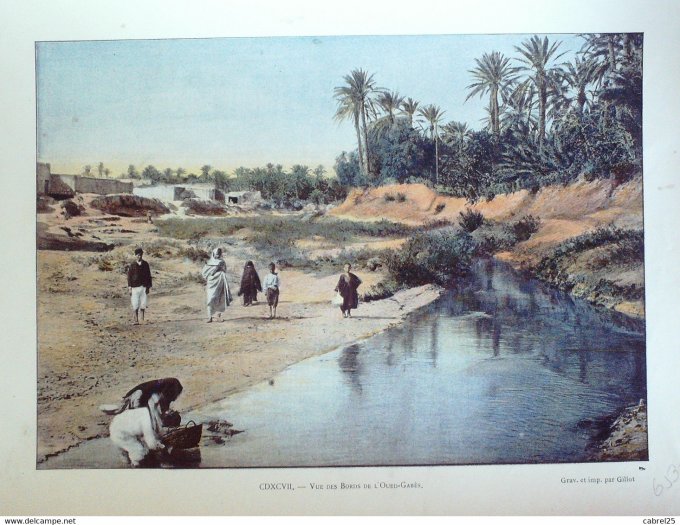 Tunisie OUED GABES vue des bords