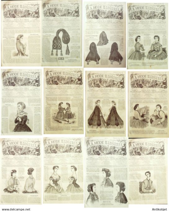 Le Monde illustré 1865 n°437 Japon Ile Sikok Yokohama Cherbourg (50) Bourbonne (52) Mexique Jonuta T