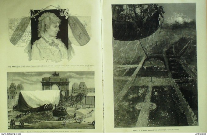 Le Monde illustré 1879 n°1169 Bruxelles Châtenois (67) Escurial Granja Alphonse Egypte