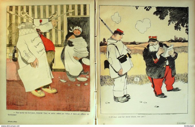 L'Assiette au beurre 1905 # 230 Officiers de réserves dispenses Villemot