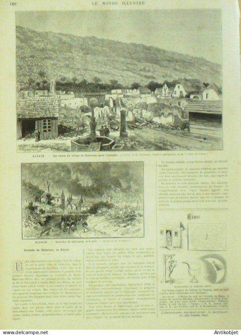 Le Monde illustré 1879 n°1169 Bruxelles Châtenois (67) Escurial Granja Alphonse Egypte