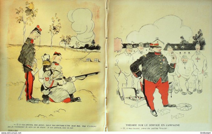 L'Assiette au beurre 1905 # 230 Officiers de réserves dispenses Villemot