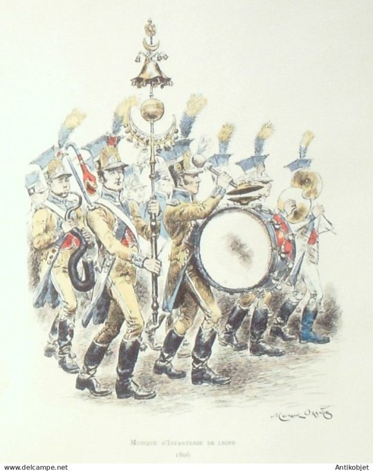 Fanfare de ligne en 1806 signé Maurice Orange