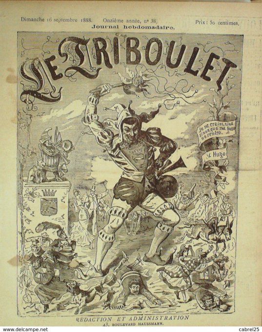 Le Triboulet 1888 n°38 CHASSEZAC BLASS ROLAND BARABANDY