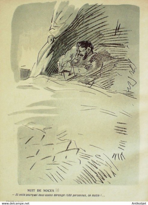 L'Assiette au beurre 1908 # 370 Le Mariage Hermann Paul