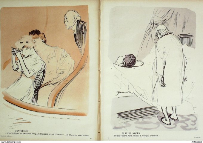 L'Assiette au beurre 1908 # 370 Le Mariage Hermann Paul