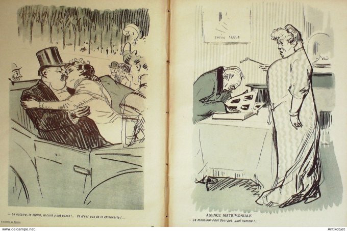 L'Assiette au beurre 1908 # 370 Le Mariage Hermann Paul