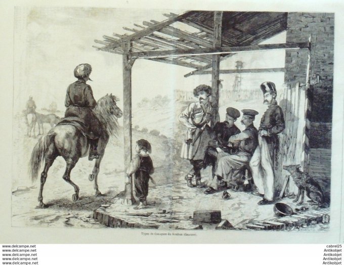 Le Monde illustré 1861 n°226 Turquie Abdul Aziz Sultan Egypte Koum Ombos Marseille Cosaques Du Kouba