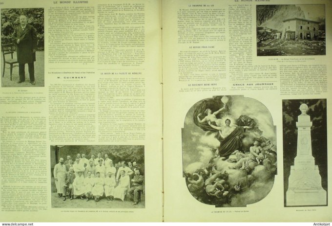 Le Monde illustré 1901 n°2330 Anzin (59 mineur Cerf-volants Chiffonniers