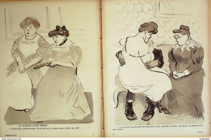 L'Assiette au beurre 1908 # 370 Le Mariage Hermann Paul