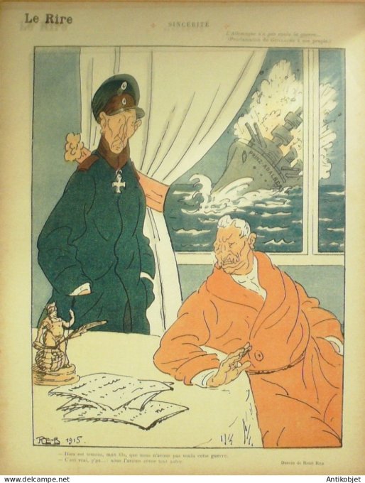Le Rire Rouge 1915-11-27 #  54 Journal humoristique Ed.Originale Conductrice