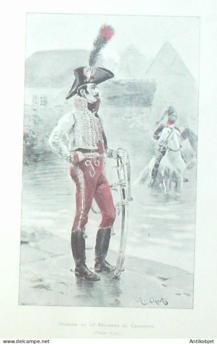 Officier du 12ème Régiment de chasseurs en 1802 signé Maurice Orange