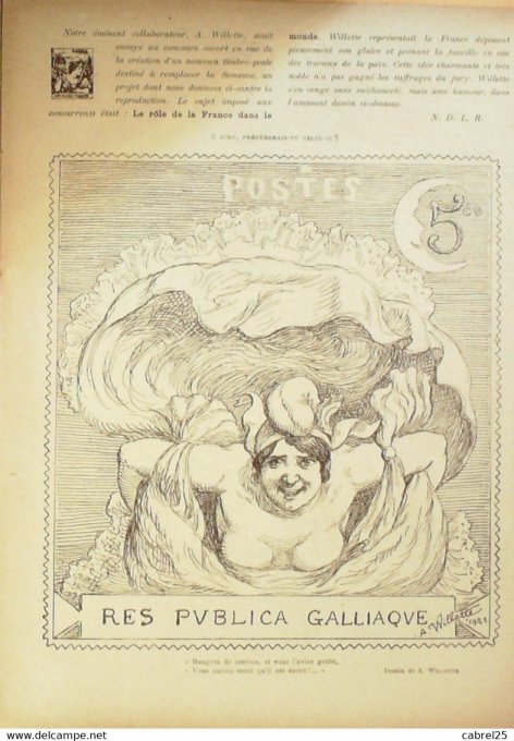 Le Rire 1921 n°111 Genty Fabiano Willette Florès Arnac Mars Trick Nob Prat