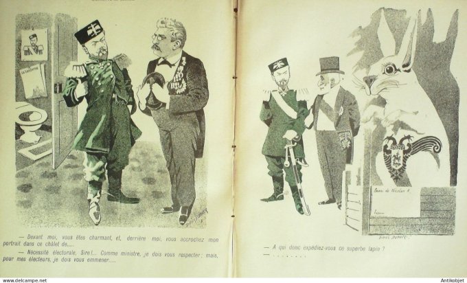 L'Assiette au beurre 1901 #  25 Le Tsar En France Dubucq Braun Front Soffici