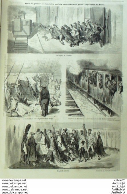 Le Monde illustré 1861 n°217 Usa Baltimore Tarascon Espagne Rade Algesiras