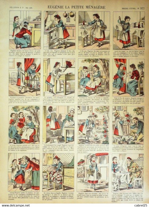 Eugenie La Petite Menagere  (Pellerin d'epinal)