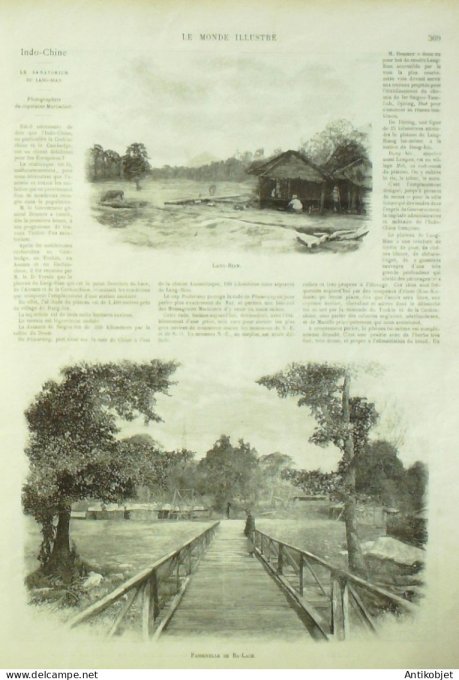 Le Monde illustré 1900 n°2280 Indochine Lang-Bian Ba-Lach Xom-Gour Xom-Tam-Gam Shangaï Woosung