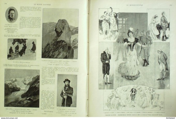 Le Monde illustré 1900 n°2280 Indochine Lang-Bian Ba-Lach Xom-Gour Xom-Tam-Gam Shangaï Woosung